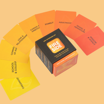 Cards fanned out by color 